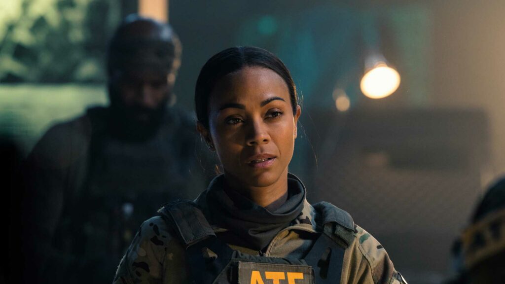 Zoe Saldaña som Joe i Special Ops: Lioness, serie, norge, norsk premiere 2023