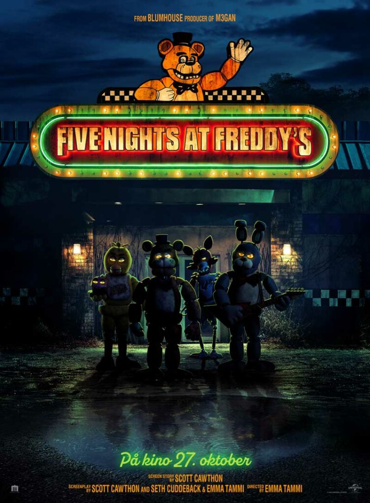 Five Nights At Freddy's, kino film Norge 2023