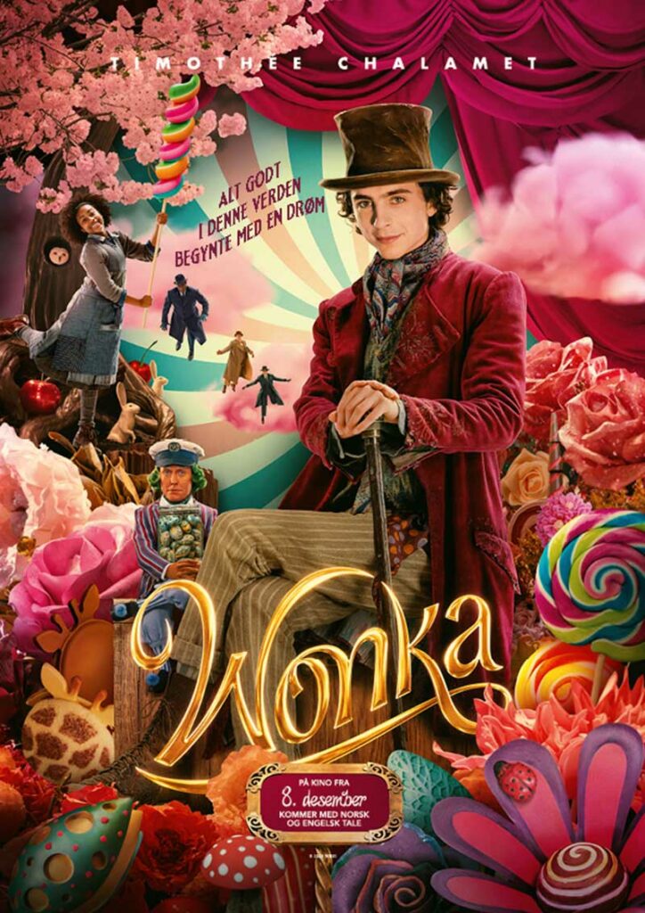 Wonka Norgespremiere på kino desember 2023